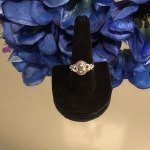 Gorgeous antique vintage Herkimer Diamond ring.